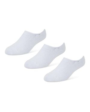 Foot Locker 3 Pack Active Dry Invisible Socks - White