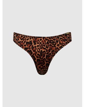 Frederick's of Hollywood Lexi Liquid Satin Hipster - Brown