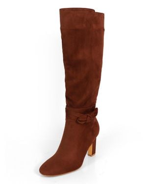 Frederick's of Hollywood Janeth Ankle Heel Boots - Brown