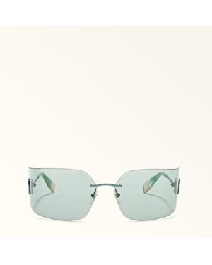 Furla Lunettes De Soleil Laguna Métal Femme - Vert