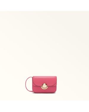 Furla Sfera Coin Case S Velvet Sidney Calf Leather - Pink