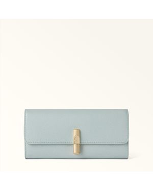 Furla Iride Continental Wallet Nebbia Textured Leather - Grey