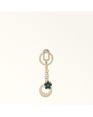 Furla Crystal Portachiavi Edera Metallo + Smalto Donna - Metallizzato