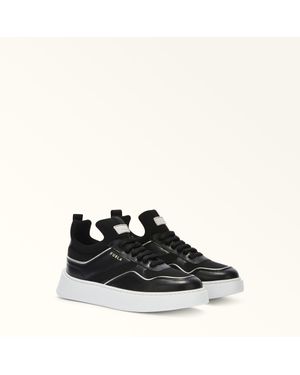 Furla Sport Sneakers Tessuto Scuba + Vitello + Cordoncino Donna - Nero