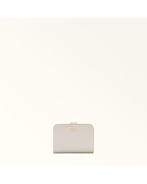 Furla Classic Compact Wallet Perla E Andromeda Calf Leather - Natural