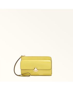 Furla Sfera Card Case Calf Leather - Yellow