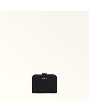 Furla Classic Compact Wallet Nero Andromeda Calf Leather - Black
