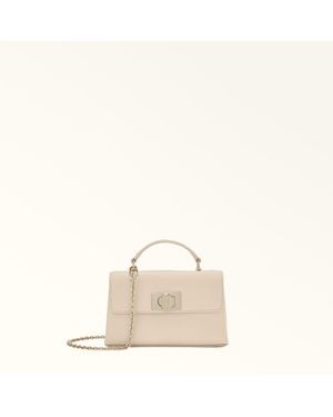 Furla 1927 Mini Bag Ballerina I Textured Leather - Natural