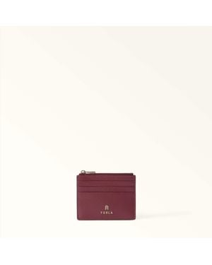 Furla Camelia Card Case Apple Textured Leather