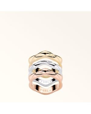 Furla Mionido Ring Colour Oro Metal - Metallic