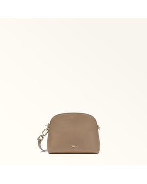 Furla Zelda Crossbody Taupe Andromeda Calf Leather - Brown