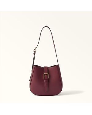 Furla Dora Borsa A Secchiello L Apple Pelle Di Vitello Sidney Donna - Viola