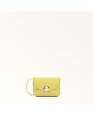 Furla Sfera Coin Case S Museum Sidney Calf Leather - Yellow