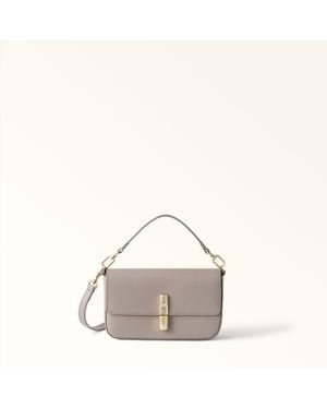 Furla Iride Borsa A Tracolla Mini Cachemire Pelle Stampata Donna - Neutro