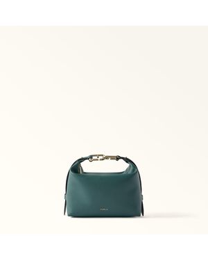 Furla Tonie Shoulder Bag Xl Edera Ares Soft Textured Leather - Green