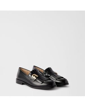 Furla Lidia Mocassini Vitello Spazzolato Donna - Nero