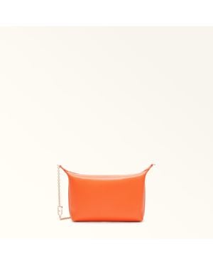 Furla Nuvola Mini Bag Paprika Sidney Calf Leather - Orange