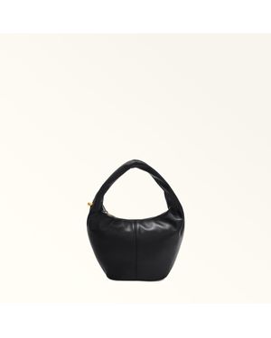 Furla Ring Borsa A Spalla Pelle Di Vitello Verona Donna - Nero