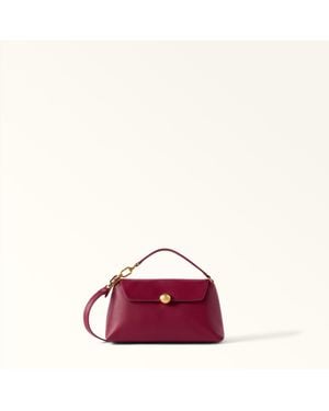 Furla Sfera Soft Mini Bag Rododendro Nappa Leather - Red