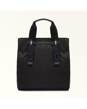 Furla Giove Borsa Shopping Tessuto Impermeabile - Nero