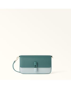 Furla Iride Crossbody Edera Textured Leather - Green
