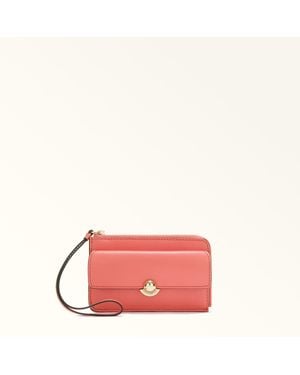 Furla Sfera Card Case Aperitivo Sidney Calf Leather - Pink