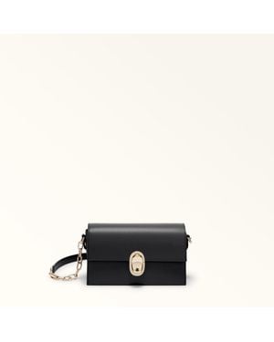 Furla Eclisse Crossbody Mini Nero Sidney Calf Leather - Black