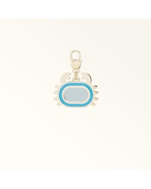 Furla Hashtag Charm Ciano Metallo + Smalto Donna - Blu