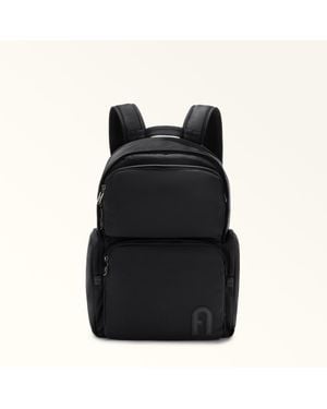 Furla Orion Backpack Xl Nero Waterproof Nylon Fabric - Black