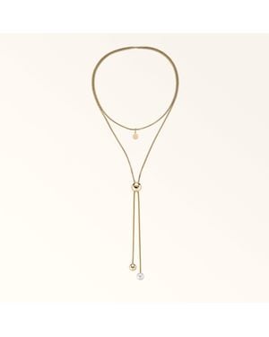 Furla Miasfera Necklace Colour Oro Metal + Resin - Natural