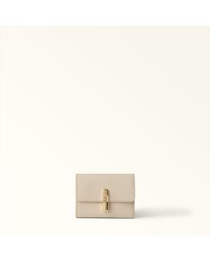 Furla Iride Portafoglio Compatto Butter Pelle Stampata Donna - Neutro