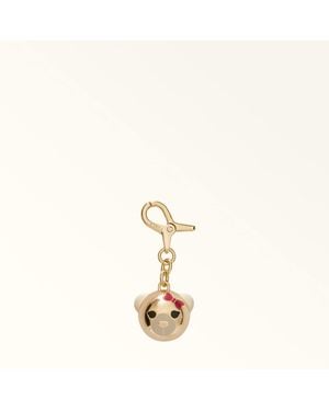 Furla Hashtag Charm Toni Metal + Enamel - Metallic