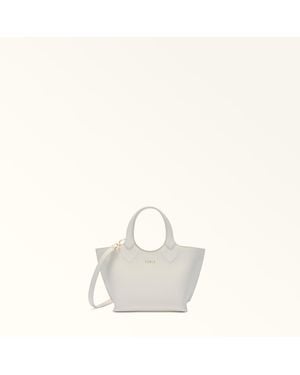 Furla Thelma Tote Panna Andromeda Calf Leather - White