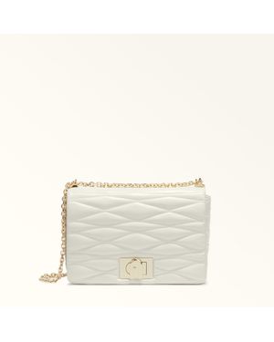 Furla 1927 Umhängetasche Panna Gestepptes Dattero Lux Nappa-Kalbsleder Damen - Weiß