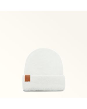 Furla Nuvola Beanie Panna Wool - White