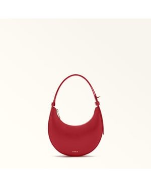 Furla Delizia Mini Sac M1 Cuir De Veau Souple Femme - Rouge