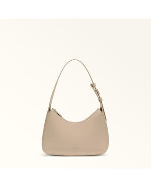 Furla Febe Borsa A Spalla Taupe Pelle Di Vitello Sidney Donna - Neutro