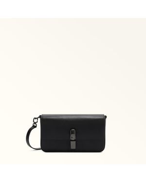 Furla Iride Crossbody Nero Sidney Calf Leather - Black