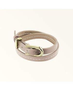 Furla Buckle Bracelet Ballerina I Calf Leather + Metal - Metallic