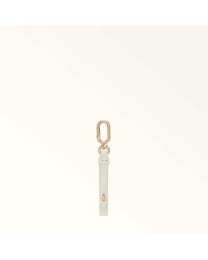 Furla And I Charm Panna Textured Leather - Natural