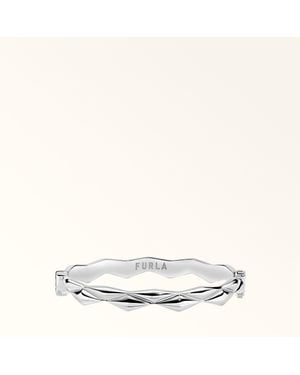 Furla Mionido Bangle Colour Argento Metal - White