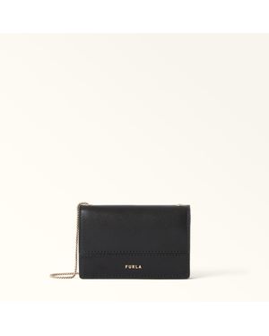 Furla Lia Card Case Nero Sidney Calf Leather - Black