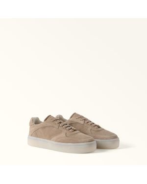 Furla Allegra Trainers Cognac H Suede - Natural