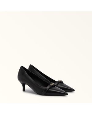 Furla Core Pump Nero Smooth Leather - Black