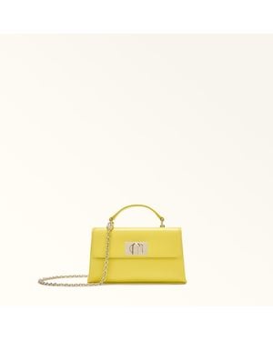 Furla 1927 Mini Bag Textured Leather - Yellow