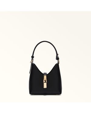 Furla Iride Borsa Mini Pelle Stampata Donna - Nero