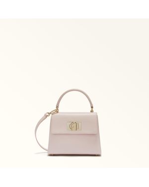 Furla 1927 Henkeltasche Mini Corolla Strukturiertes Leder Damen - Natur