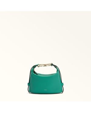 Furla Nuvola Borsa Mini Jade Pelle Di Vitello Claris Lux Donna - Verde