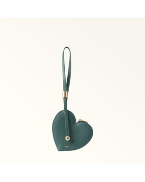 Furla Laura Coin Case S Edera Textured Leather - Green
