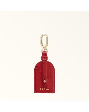 Furla And I Charm Rosso Veneziano Textured Leather